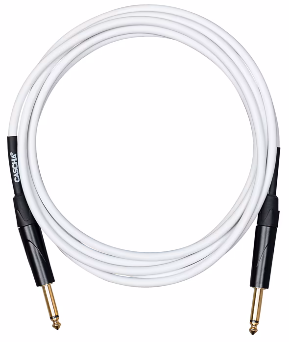 Cascha Advanced Line Guitar Cable White 9m - Nástrojový kabel