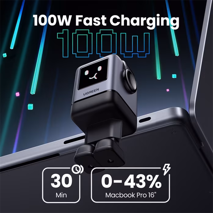 Ugreen 45515B Nexode RG 100W GaN Rychlonabíječka EU - Nabíječka