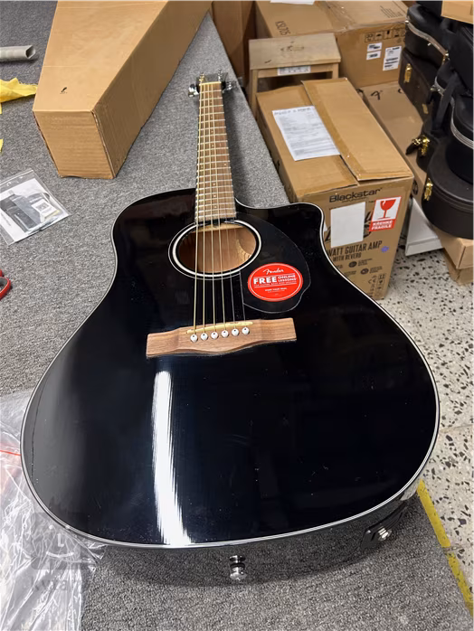 Fender CD-60SCE BLK (použité) - Elektroakustická kytara