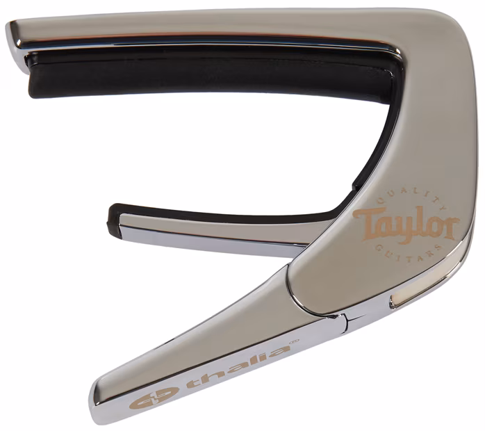 Thalia Taylor White Pearl Black Logo Chrome - Kapodastr