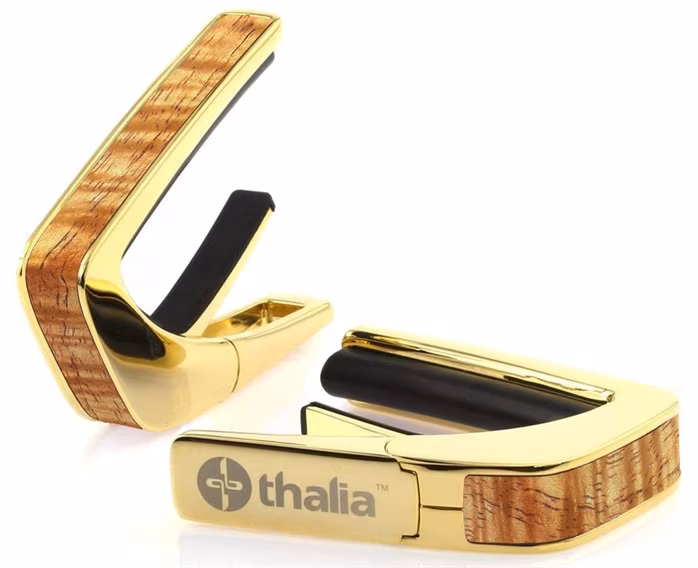 Thalia Premium Series Curly AAA Koa Gold - Kapodastr