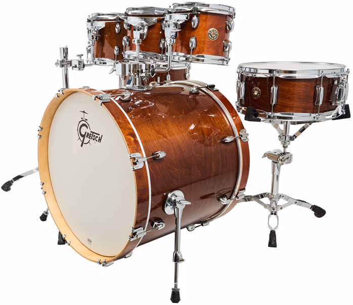 Gretsch Catalina Maple Walnut Glaze Rock Set 7 piece - Bicí souprava