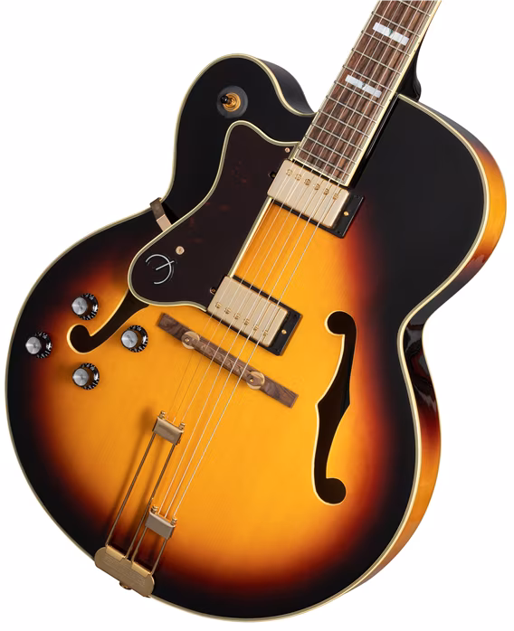 Epiphone Broadway LH Vintage Sunburst - Levoruká semiakustická kytara