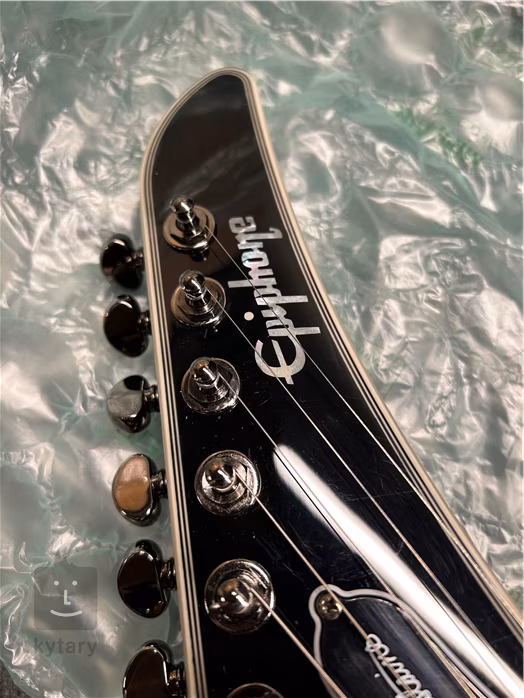 Epiphone Dave Mustaine Flying V Custom Black Metallic (použité) - Elektrická kytara