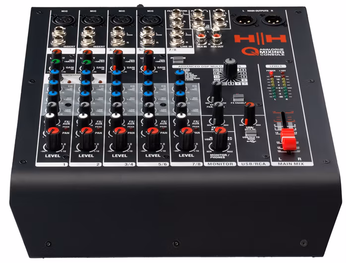 H&H Q8FX - Analogový mixážní pult