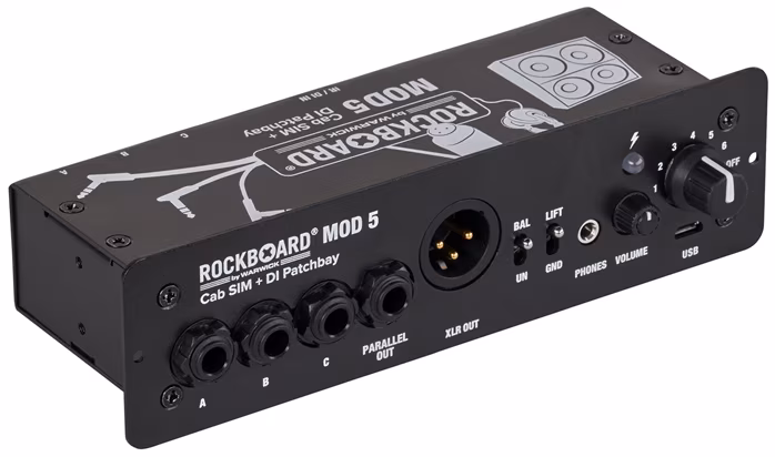 Rockboard MOD 5 - Cab SIM + DI Patchbay - Patchbay
