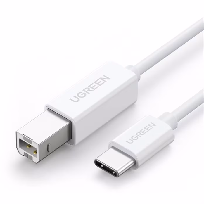 Ugreen 40417 USB-C to USB 2.0 Print Cable 1,5m White - USB kabel
