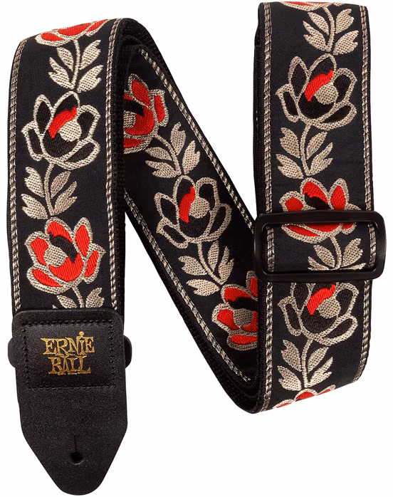 Ernie Ball Classic Jacquard Strap Noble Rose (použité) - Kytarový popruh