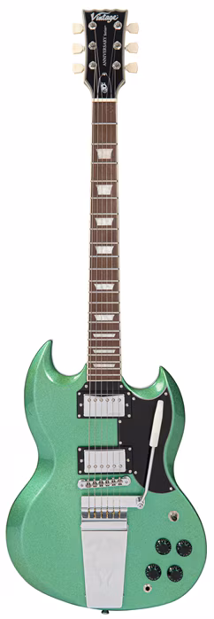 Vintage VS6V Green Metalflake 30th Anniversary  - Elektrická kytara