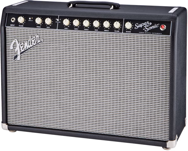 Fender Super-Sonic 22 Black - Kytarové lampové kombo
