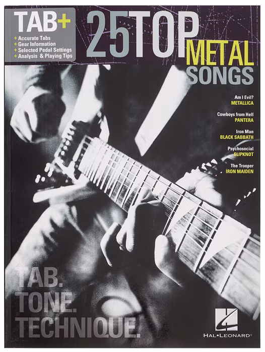 MS 25 Top Metal Songs - Tab. Tone. Technique. - Noty pro kytaru