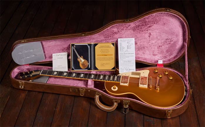 Gibson Custom Shop 2017 60th Anniversary Les Paul 57 All Gold Gloss - Elektrická kytara