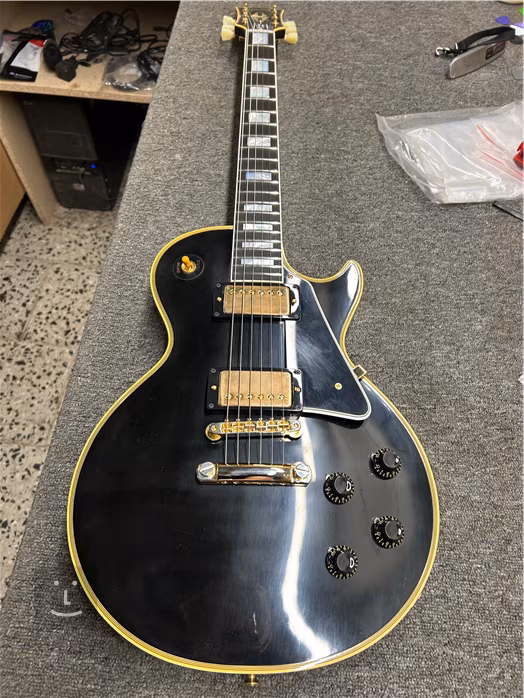 Gibson Custom Shop 1957 Les Paul Custom Reissue 2-Pickup VOS Ebony (rozbalené) - Elektrická kytara