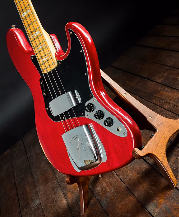 Fender 1980 Jazz Bass Wine Red - Elektrická baskytara