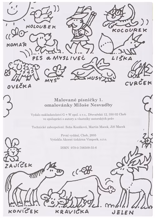 KN Miloš Nesvatba - Malované písničky 1 - Zpěvník
