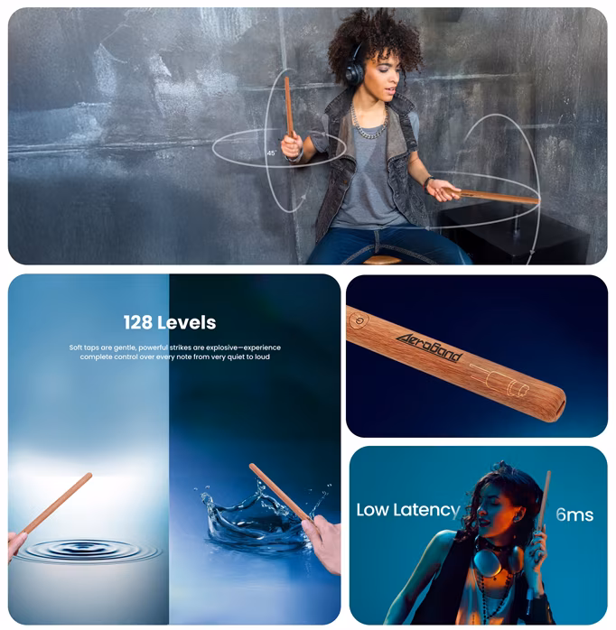 Aeroband Pocket Drum 2 MAX - Elektronická bicí souprava