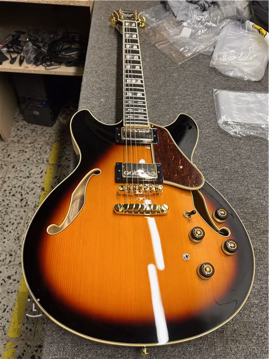 Ibanez AS113 Brown Sunburst (použité) - Semiakustická kytara