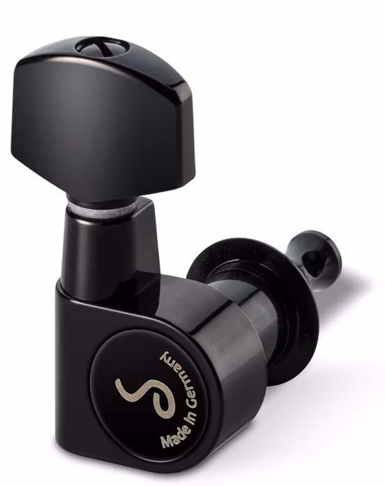 Schaller M6 Pin 6 left Black - Kytarová mechanika