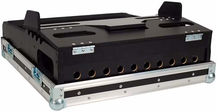 Razzor Cases Avolites T3 s doghousem, 24"monitorem, mini PC a šuplíkem pro klávesnici - Kufr pro mixážní pult