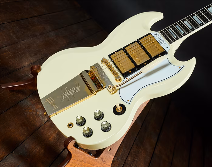 Gibson Custom Shop 2023 Les Paul SG 63 Custom Reissue 3-Pickup w/ Maestro VOS - Elektrická kytara