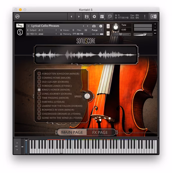 Boom Library Sonuscore Lyrical Cello Phrases - Software