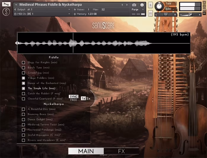 Boom Library Sonuscore Medieval Phrases Fiddle & Nyckelharpa - Software