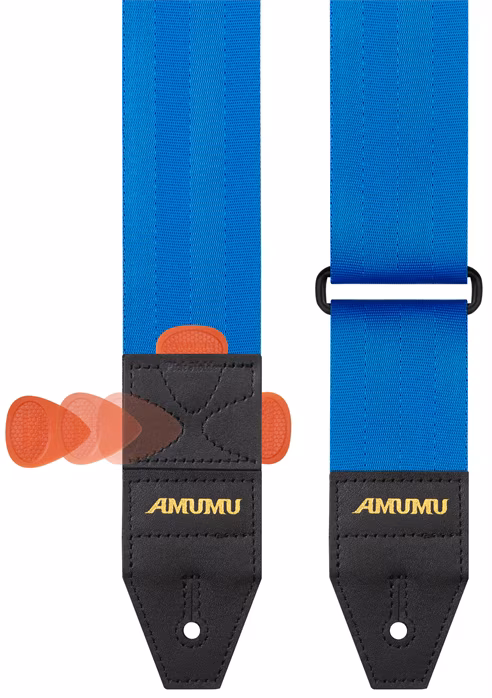 Amumu DURALINK Miami Blue - Kytarový popruh