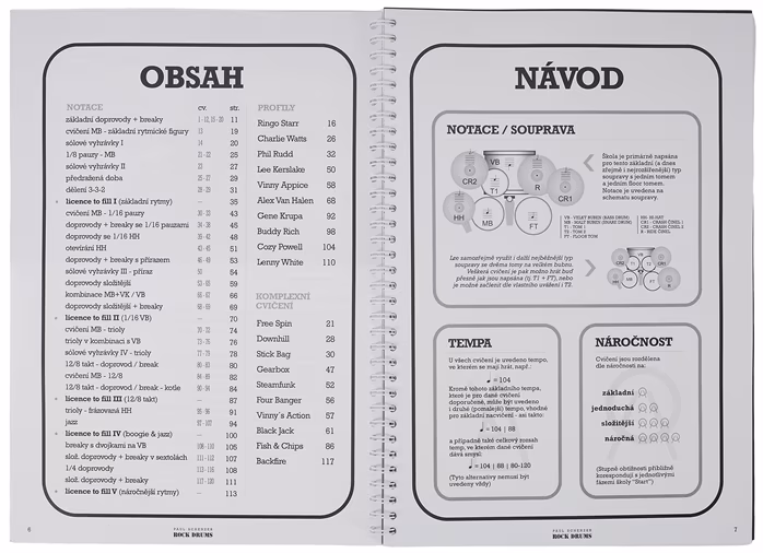 KN Paul Schenzer - ROCK DRUMS / START PLUS 1/2 - Škola hry na bicí