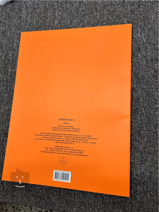 KN Album etud II (použité) - Škola hry na klavír