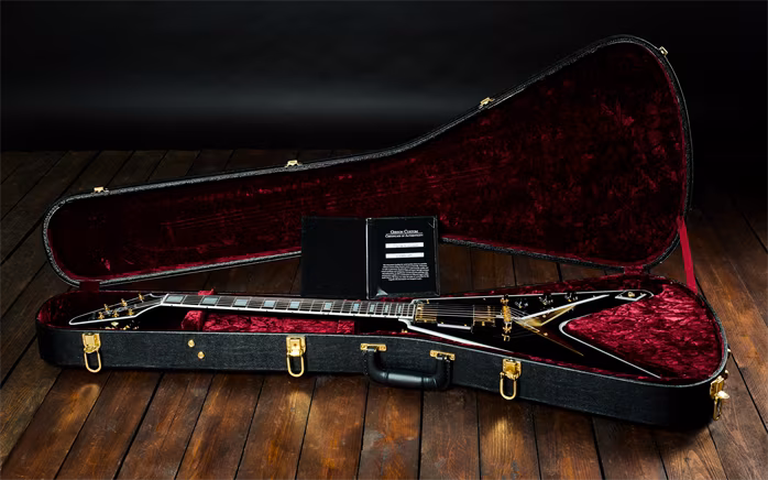Gibson Custom Shop 2025 Flying V Ebony - Elektrická kytara