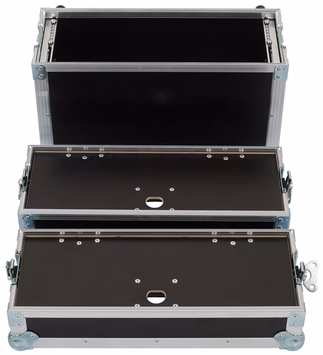 Razzor Cases 4U rack 300 s úložnými přihrádkami ve víkách - Rack case