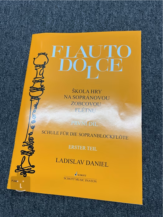 Ladislav Daniel Flauto Dolce - škola hry na sopránovou zobcovou flétnu 1. díl (použité) - Škola hry na zobcovou flétnu
