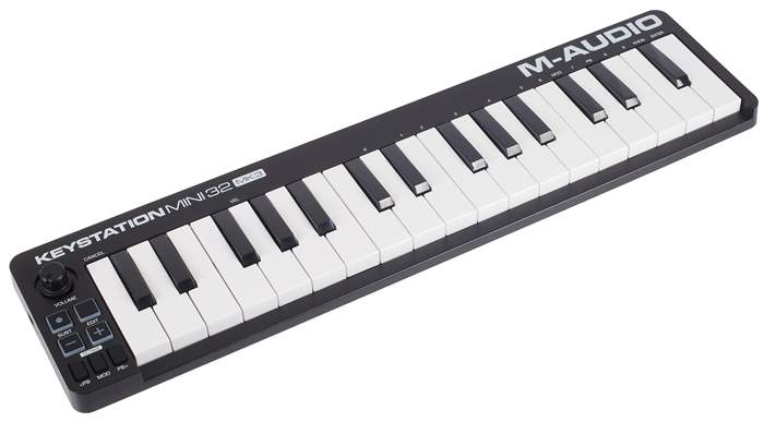 Khanka Harde reishoes compatibel voor M-Audio Keystation Mini 32 MK3 / MK2 draagbare USB MIDI-toetsenbordcontroller. (alleen hoesje), Zwart, 44.5×12× 4.5cm, Klassiek