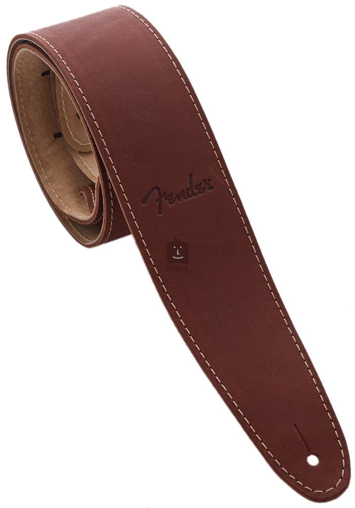 FENDER Ball Glove Leather Strap, Brown Kytarový popruh Kytary.cz