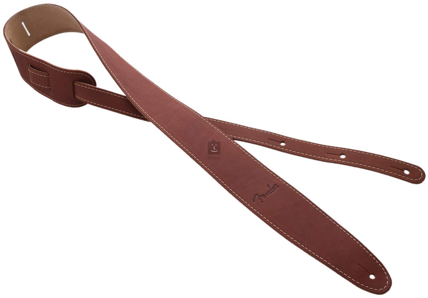 FENDER Ball Glove Leather Strap, Brown Kytarový popruh Kytary.cz