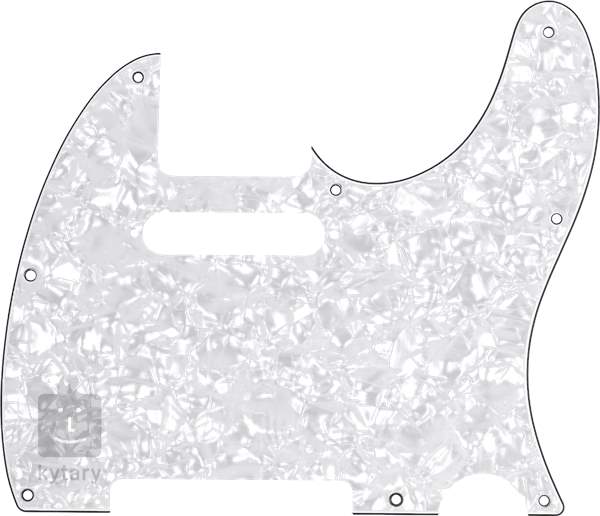 Fender Pickguard Telecaster 8 Hole Mount White Pearl 4 Ply Pickguard 4470