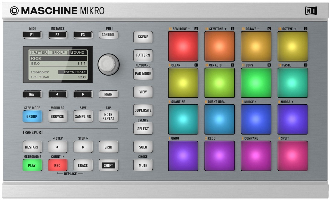 Fotografie Native Instruments Maschine Mikro MK2 WH