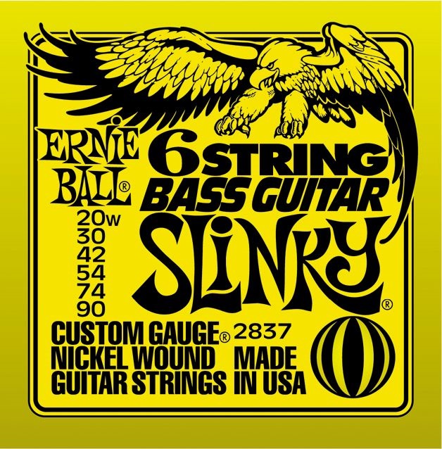 Ernie Ball 2837 Slinky Nickel Wound 29 5/8 Scale 6-String Electric Bas