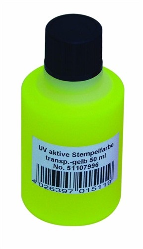 Eurolite UV razítkovací barva žlutá 50ml
