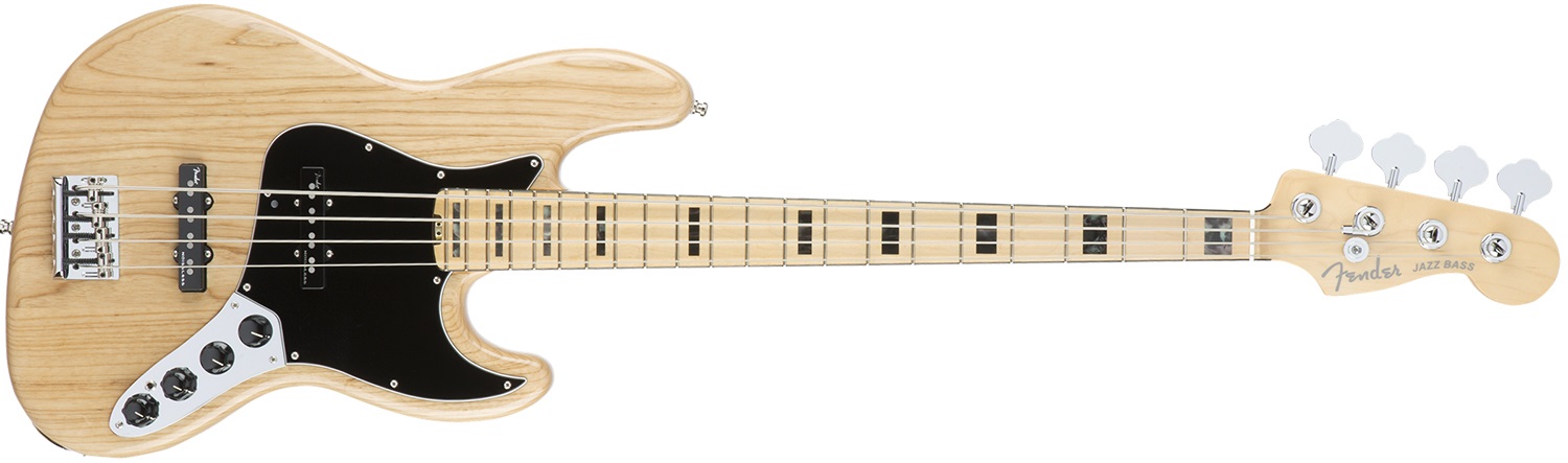 Fender American Elite Jazz Bass Ash MN NAT