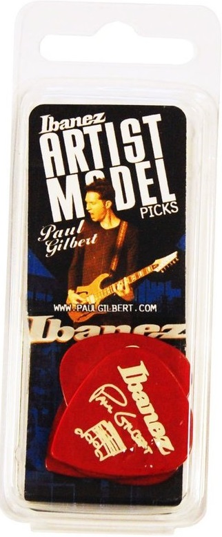 Fotografie Ibanez 1000PG-CA Paul Gilbert Pick Set of 6 Red Ibanez