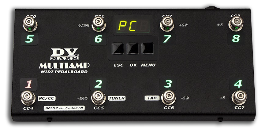DV Mark Multiamp Midi Pedalboard
