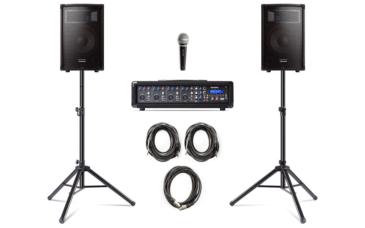 Alesis PA System in a Box bundle