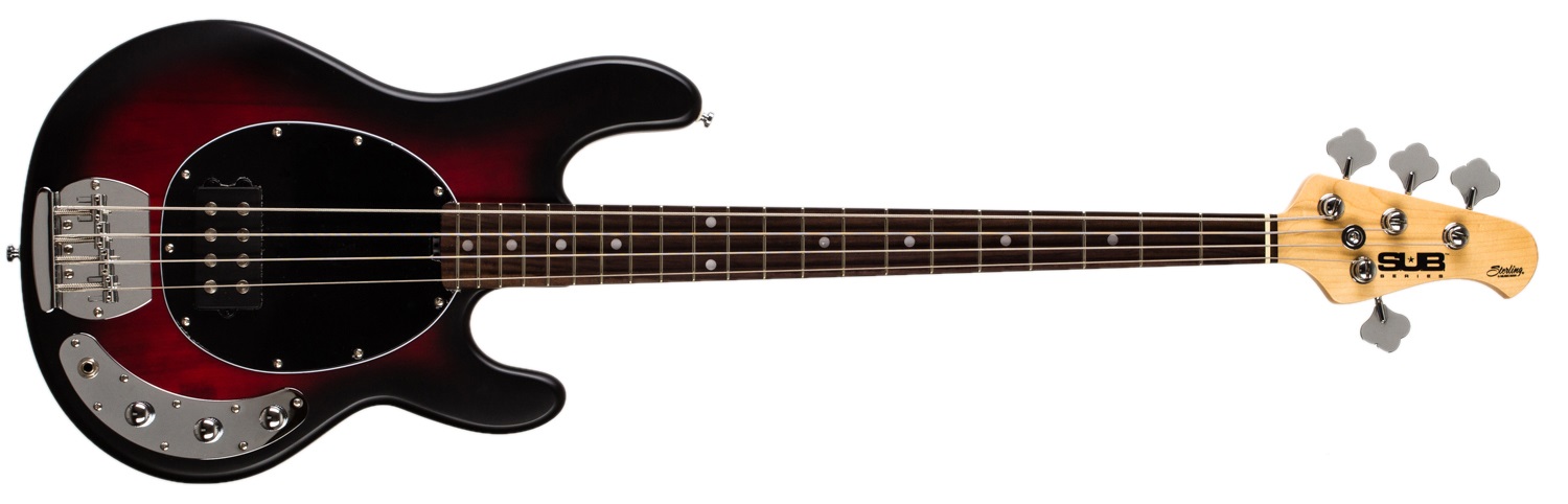 Sterling by Music Man SUB Ray4 Ruby Red Burst