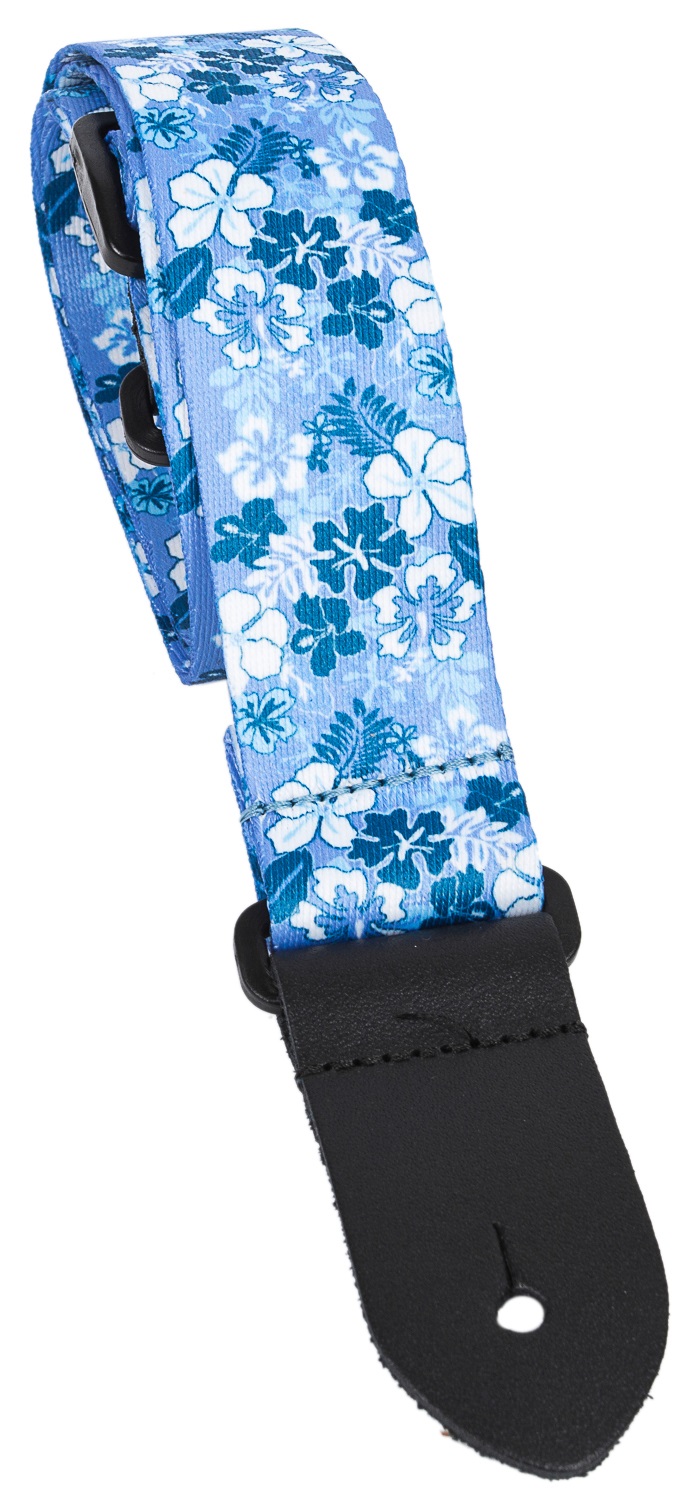 Perri's Leathers 6667 Ukulele Blue And White Luau