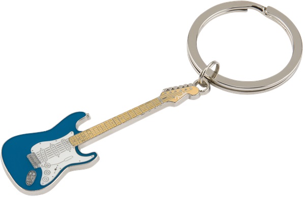 Fender Stratocaster Keychain Blue