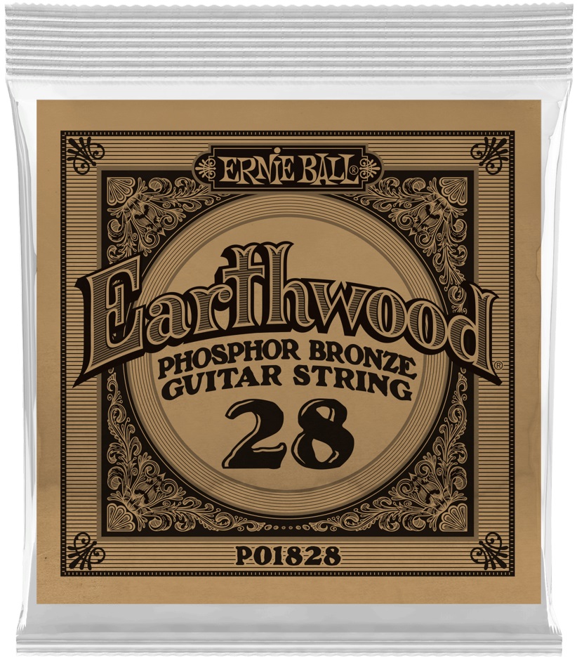 Ernie Ball Earthwood Phosphor Bronze Single .028