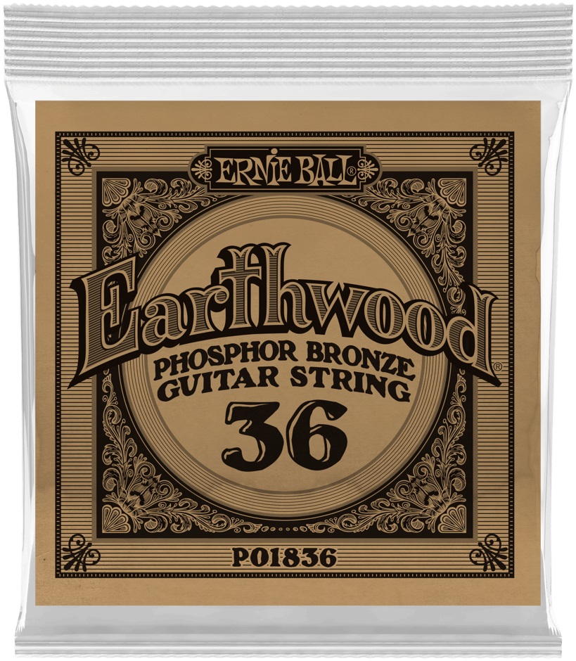 Ernie Ball Earthwood Phosphor Bronze Single .036