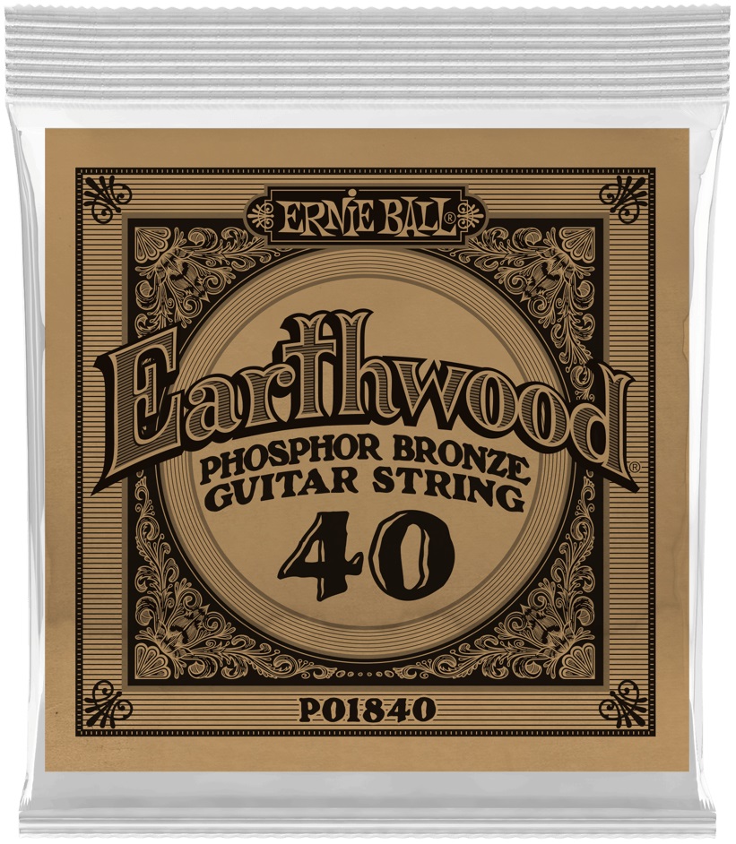 Ernie Ball Earthwood Phosphor Bronze Single .040