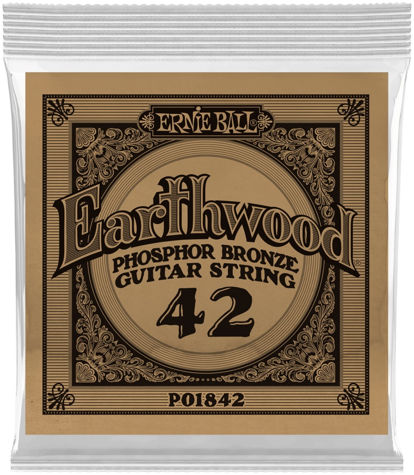 Ernie Ball Earthwood Phosphor Bronze Single .042